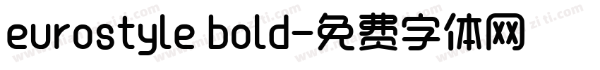 eurostyle bold字体转换